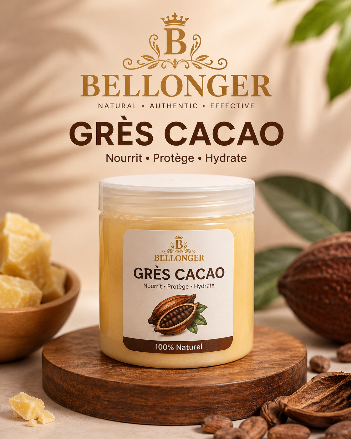 Crès Cacao mix with lwil koulev + bave bef 4oz