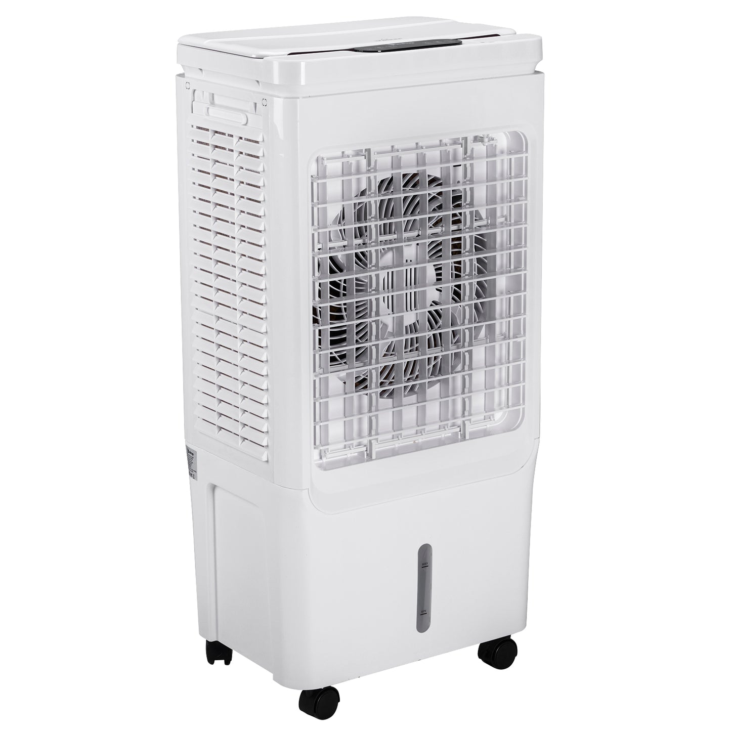 ZOKOP-3 in 1 Portable Evaporative Cooler With dust filter,Indoor,Outdoor,2059CFM Personal Air Cooler,with remote control ,10.56 Gal Large Water Tank & Scroll Casters, 4 Ice Packs,White